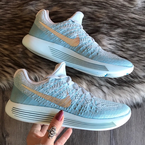 NWT🍭 Nike Lunarepic Flyknit 2 Silver Swoosh - Picture 7 of 8